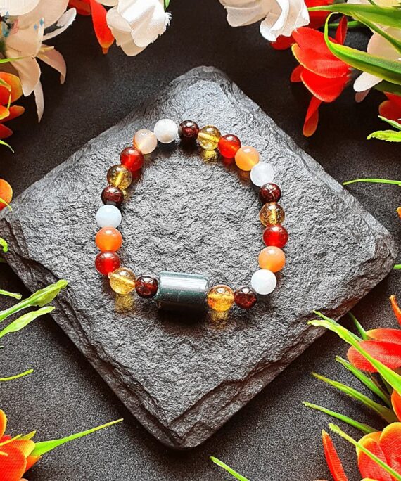 Aries Zodiac/ BirthStone bracelet