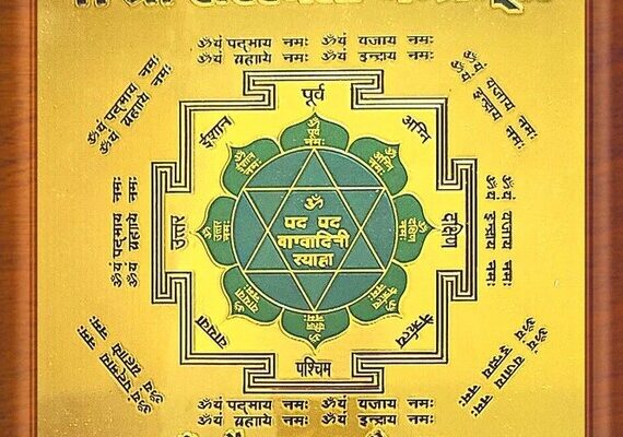 Saraswati Yantra (Copper 3x3inch)