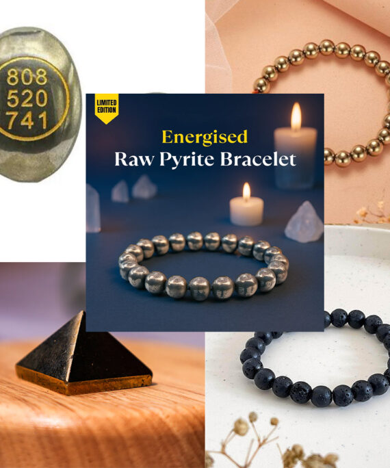 Pyrite Power Combo – Wealth, Grounding & Aura Protection (Set of 5)