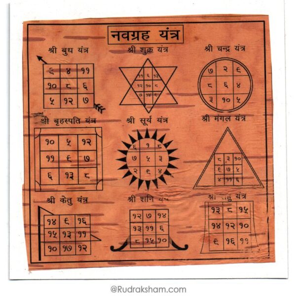 Navgraha Yantra (Copper 3x3inch)