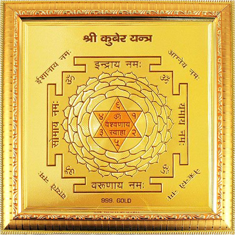 Shree Kubera Yantra (Copper 3x3inch)